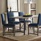Madison Park Cirque Set of 2 Dining Chair with Navy Finish MP108-1055